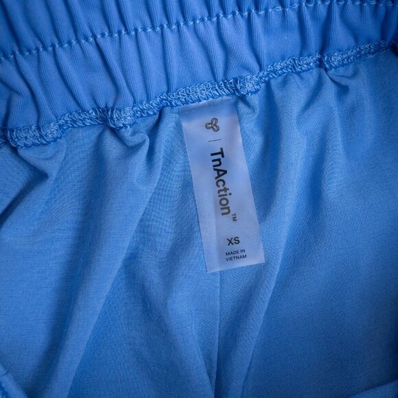 Aritzia Tna MOVE Boomerang Pant Blue Elastic Waist Cuffed Ankle Joggers - Picture 5 of 12